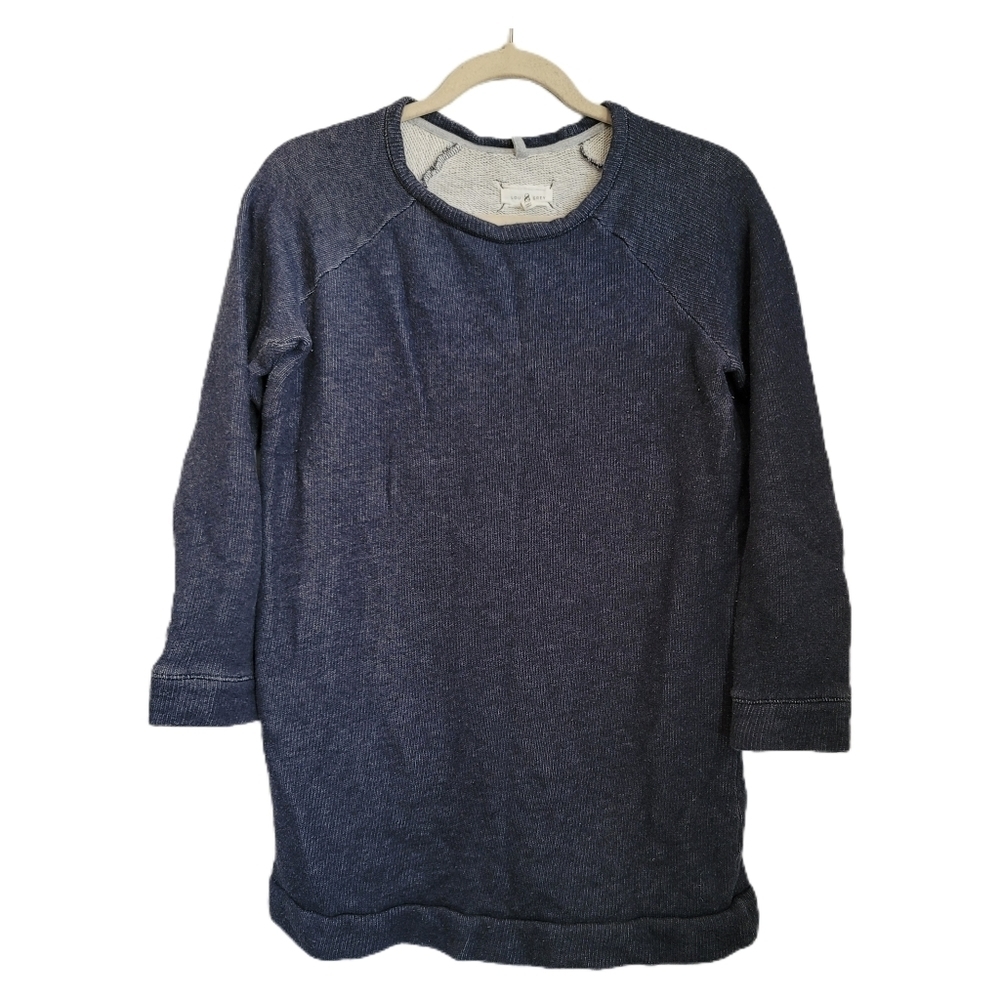 Lou & Grey Womens Tunic Pullover XS Blue Knit Oversized
